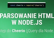 Cheerio - parsowanie HTML w Node.js