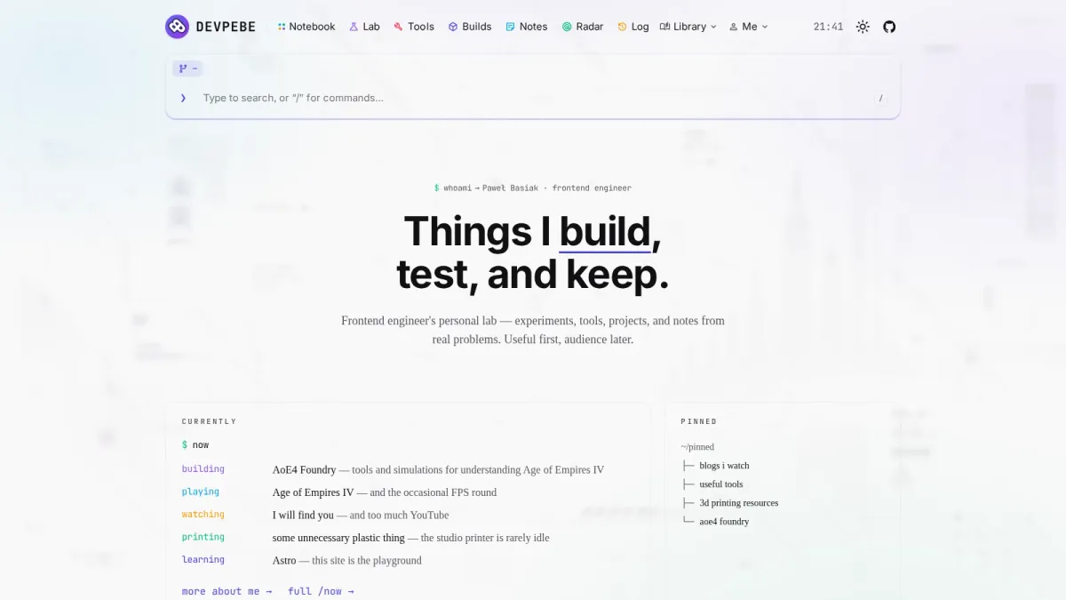 Devpebe: First Astro version built
